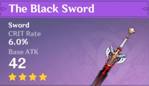 Genshin Impact The Black Sword