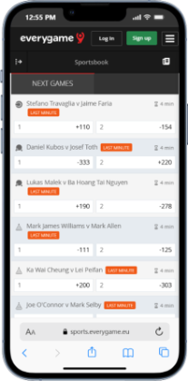 Everygame - One of the best online sportsbooks in the US