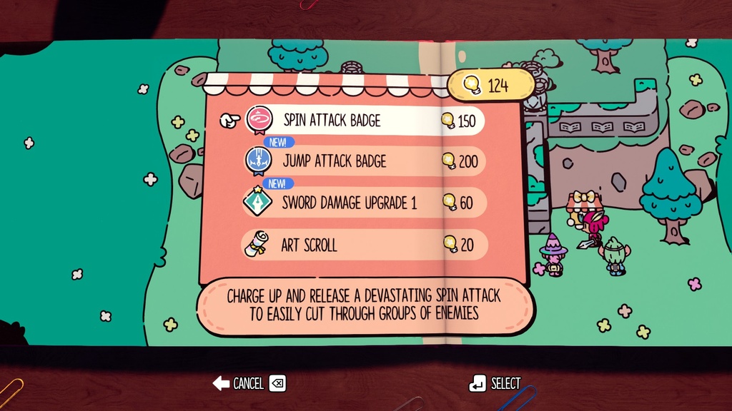 The Plucky Squire: All Sword Skills & Upgrades