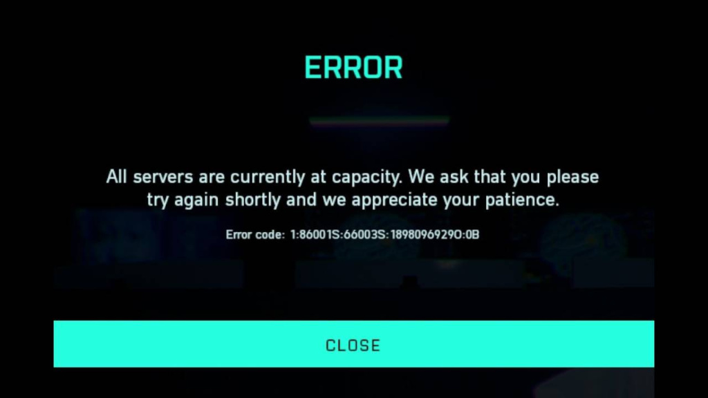 Battlefield 2042 All Servers at Capacity Error