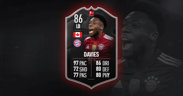 FIFA 22 Alphonso Davies POTM SBC: Cheapest solutions, rewards, stats
