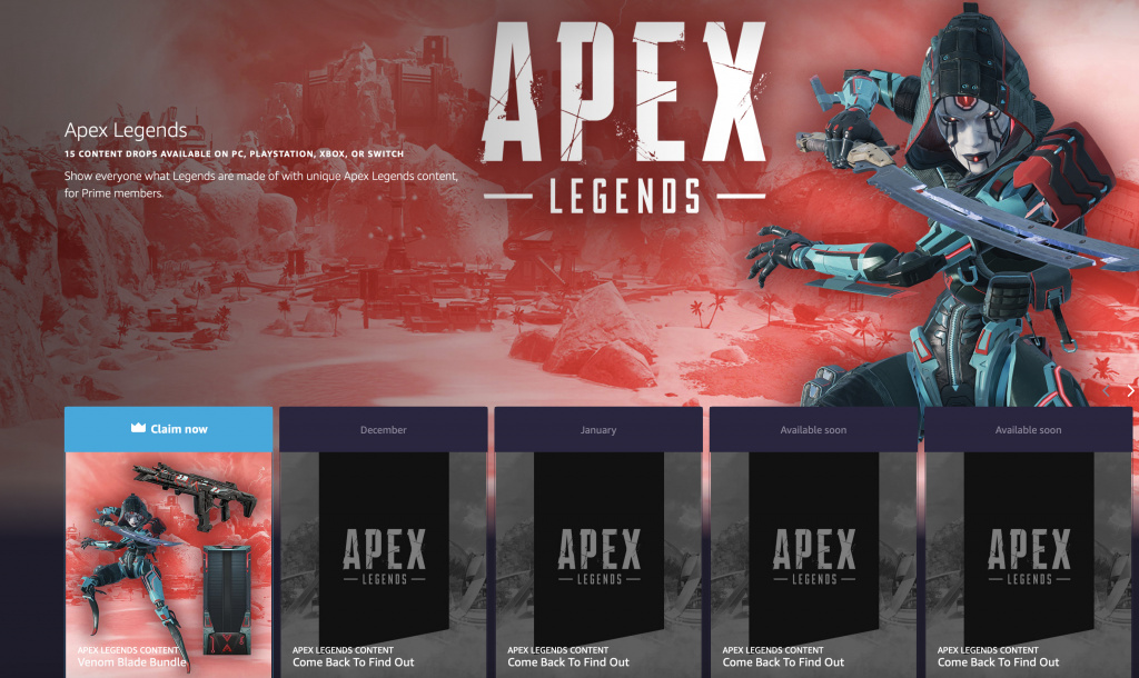Apex Legends x Prime Legend of the Month Bundle (Dec 2021): How to claim, rewards, more