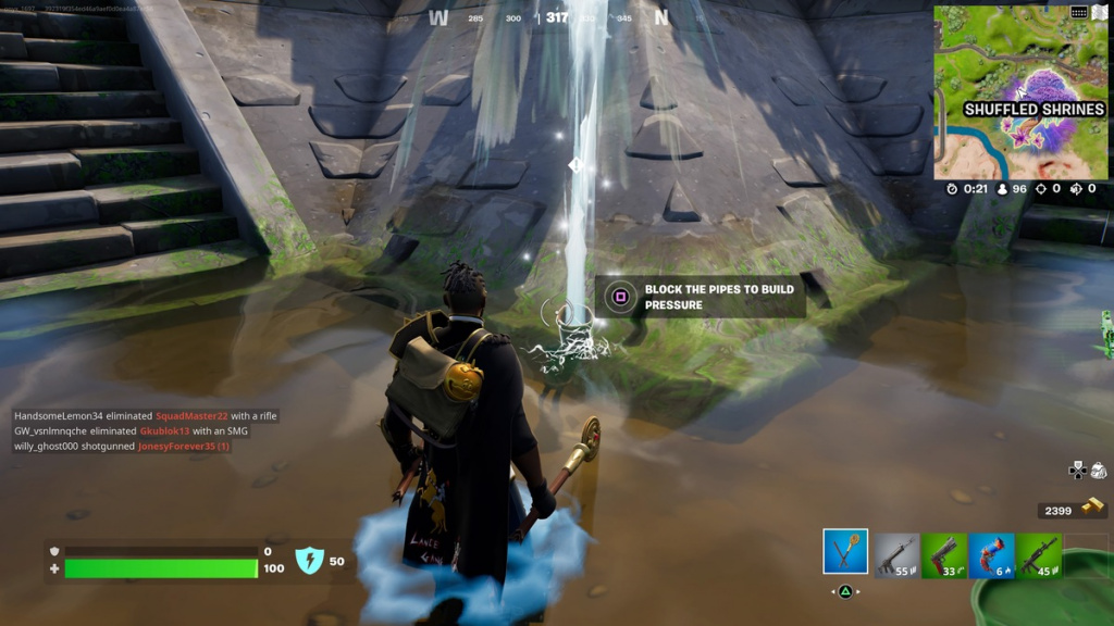 How To Block Pipes To Build Pressure – Fortnite Chapter 3 Season 3