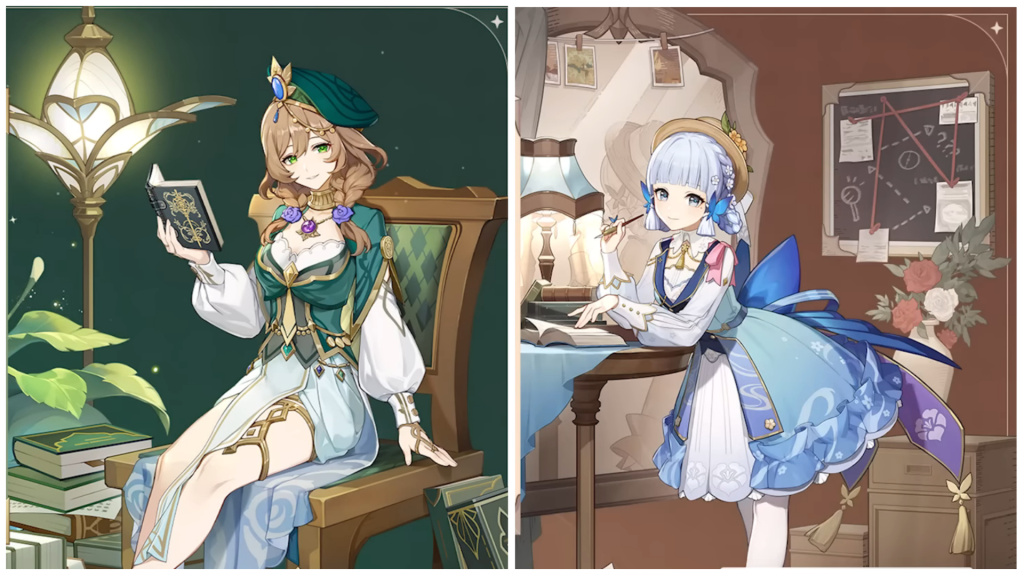 How To Get Lisa, Ayaka Outfits In Genshin Impact 3.4