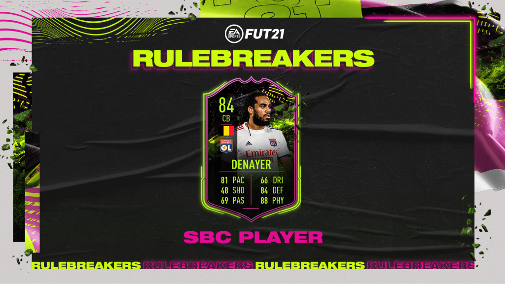 FIFA 21 Denayer Rulebreakers SBC: Stats, cheap solutions, and rewards