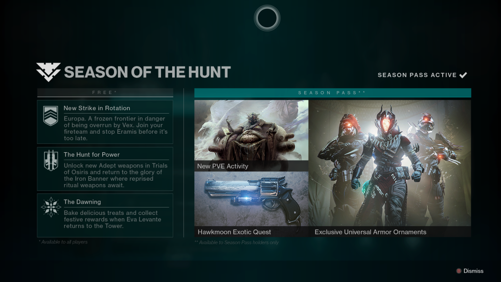 Destiny 2 Season of the Hunt Season Pass – All tiers, activities, exotic quests, and more