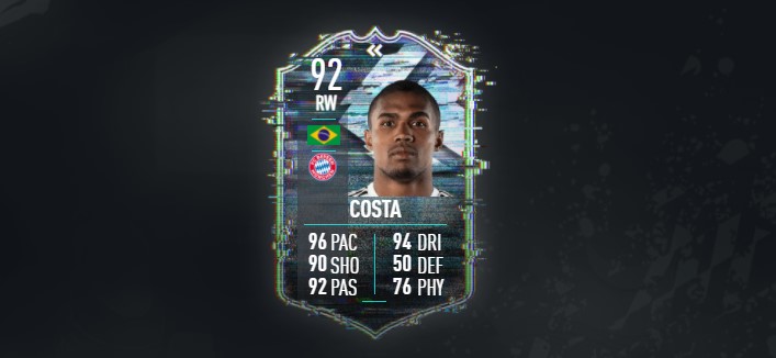 FIFA 21 Douglas Costa TOTS SBC: Cheapest solutions, rewards, stats