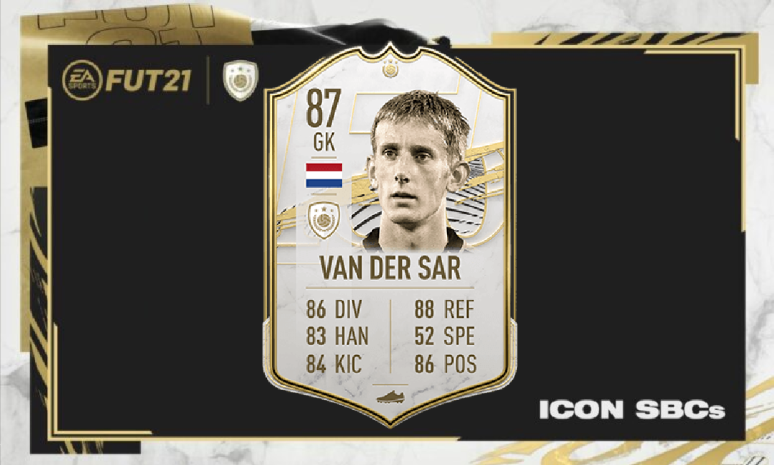 FIFA 21 Edwin van der Sar Icon SBC: Cheap solutions, stats and rewards