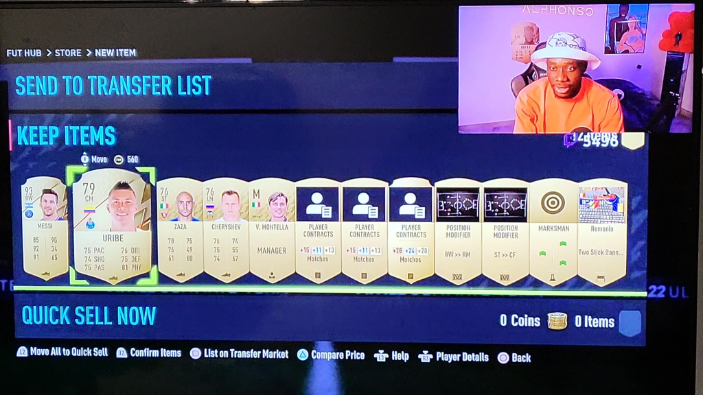 Bayern star Alphonso Davies pulls Messi from FIFA 22 FUT Gold Pack