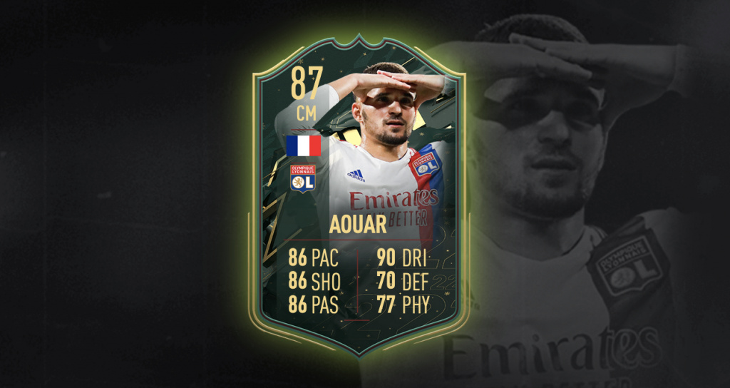 FIFA 22 Houssem Aouar Winter Wildcards SBC: Cheapest solutions, rewards, stats