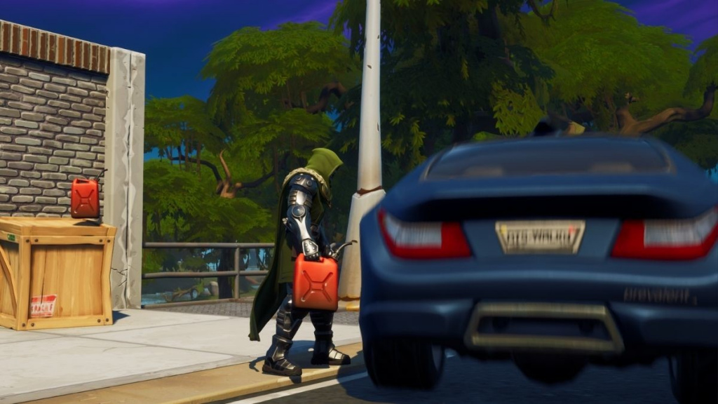 How to detonate gas cans to destroy objects in Fortnite