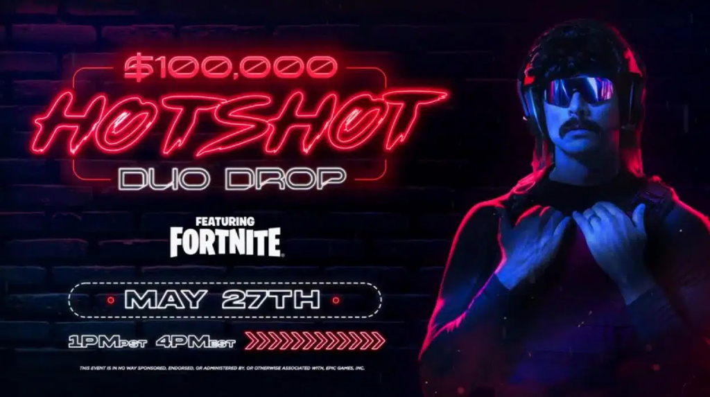 Dr Disrespect Fortnite Hot Shot Duo Drop – How to watch, prizes, more