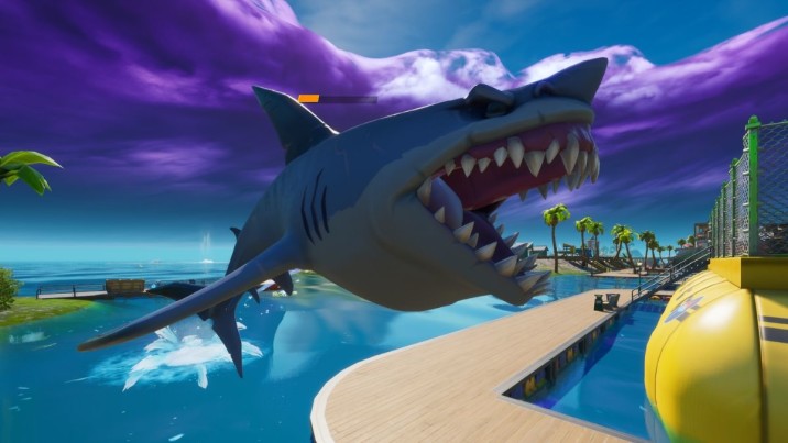 Fortnite glitch turns Loot Sharks into flying predators