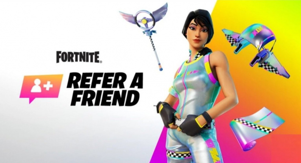 Fortnite Refer-a-Friend program details – How to get Rainbow Racer Skin