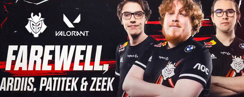 G2 release Patitek, ardiis, and zeek as the great European roster shuffle begins