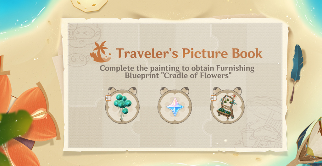Genshin Impact Traveler’s Picture Book web event: Free Primogems, Furnishing Blueprints, and more