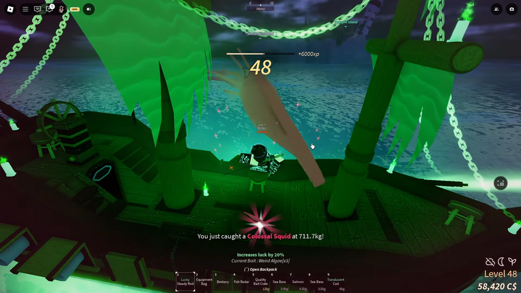 How To Catch Colossal Squid In Fisch Roblox