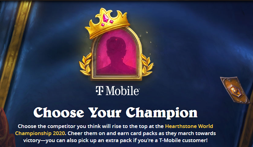 Hearthstone World Championship 2020: Choose your champion and earn free packs