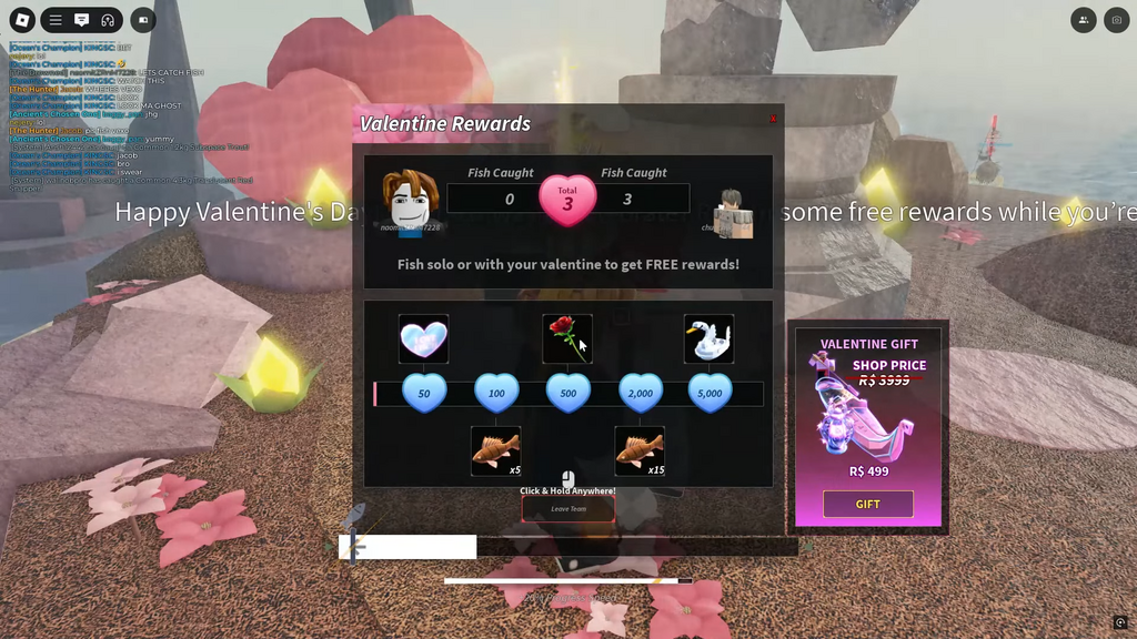 Fisch Valentines Event: How To Complete