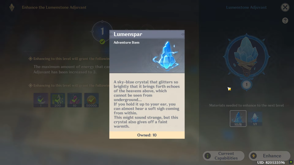 Genshin Impact Lumenspar locations – How to upgrade Lumenstone Adjuvant