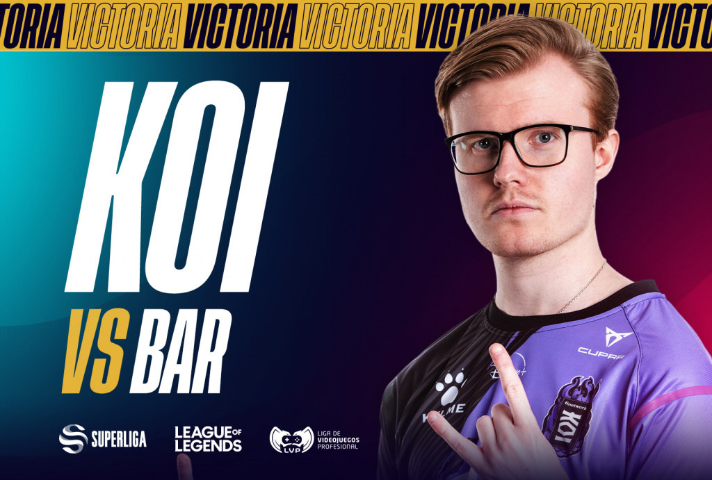 Ibai’s KOI squad debuts with win over Barça Esports at the Superliga