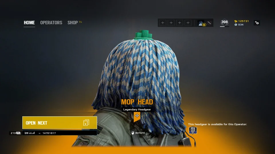 New Rainbow Six Siege legendary Mop Head cosmetic has finally arrived