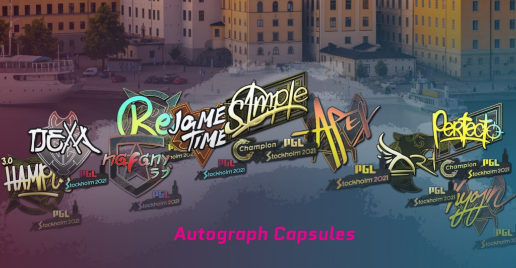 All PGL Stockholm Major autographs – Finalist and Champions sticker capsules