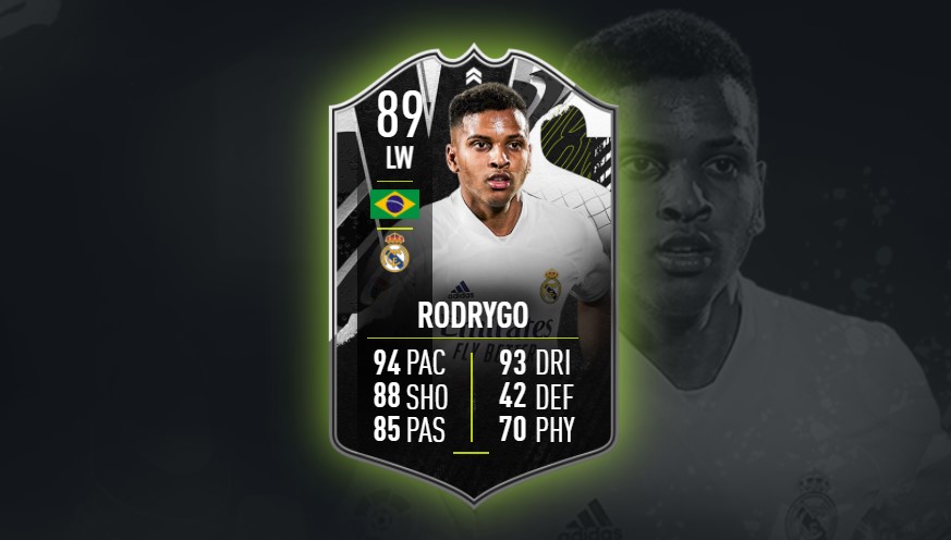 FIFA 21 Rodrygo Showdown SBC: Cheapest solutions, rewards, stats