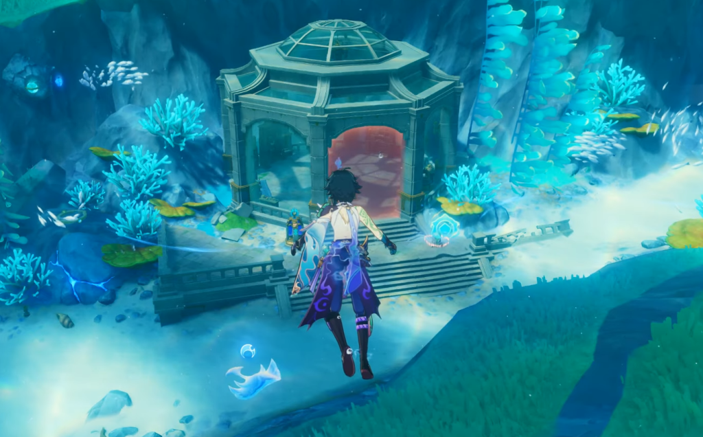 Salacia Plain Red Barrier Hydroculus Puzzle Solution In Genshin Impact