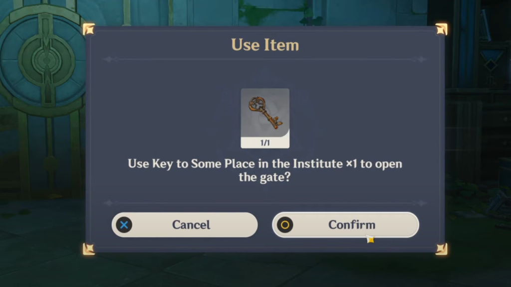 Genshin Impact: Key to Some Place in the Institute Location