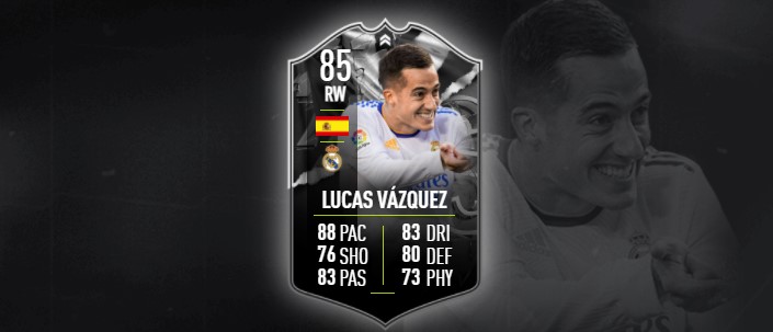FIFA 22 Lucas Vázquez Showdown SBC: Cheapest solutions, rewards, stats