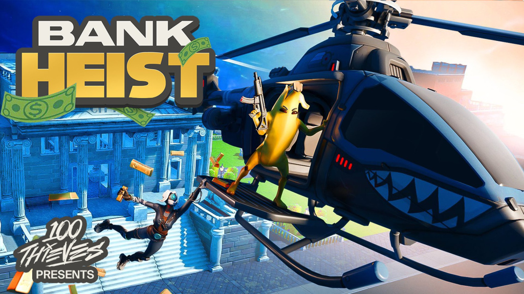 100 Thieves Fortnite Bank Heist: Island Code, How To Play