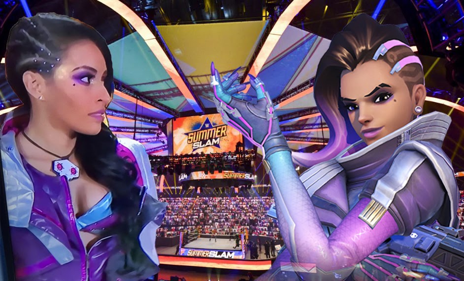WWE Superstar Zelina Vega cosplays Sombra on Summerslam