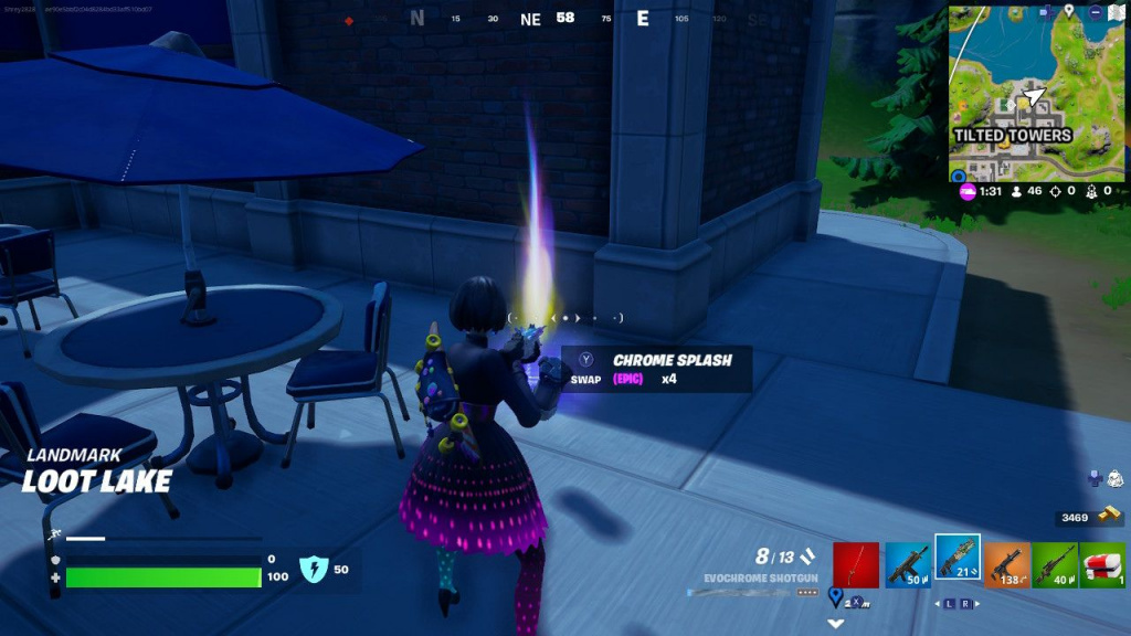 What Is Chrome Splash In Fortnite Chapter 3 Season 4 Paradise?