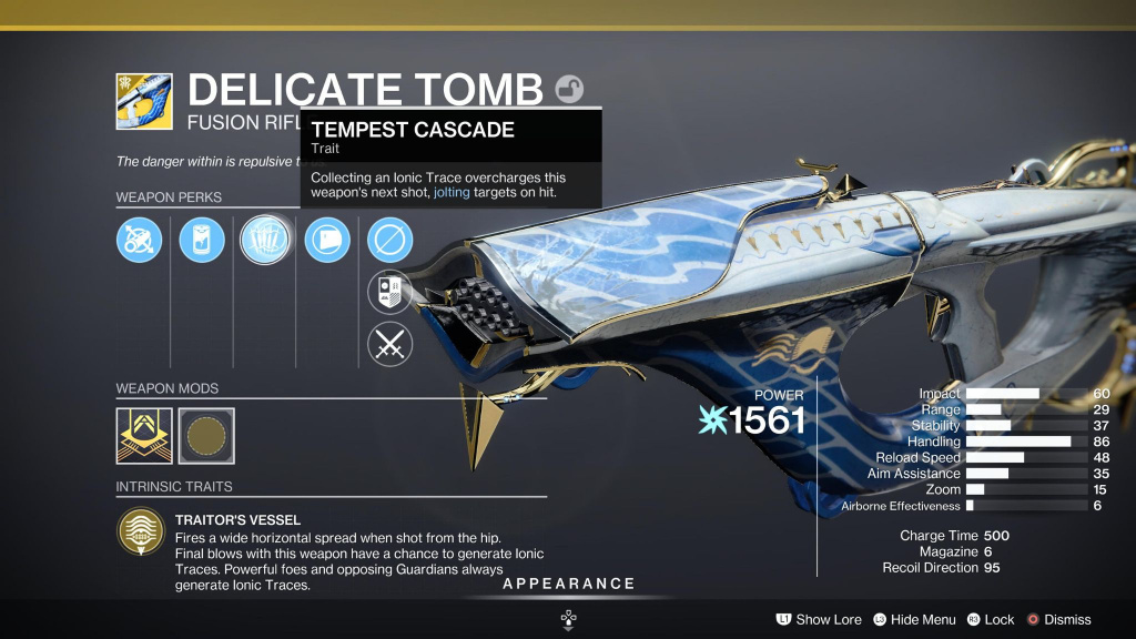 Destiny 2 Delicate Tomb Exotic Fusion Rifle – Stats, How To Get