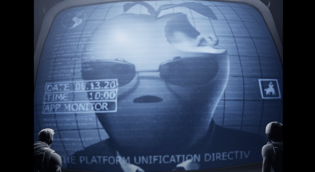 Epic fires back at Apple with parody of “1984” commercial