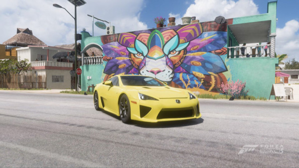 Forza Horizon 5 #HeardingCats Photo Challenge: Location, Lion Mural, car and rewards