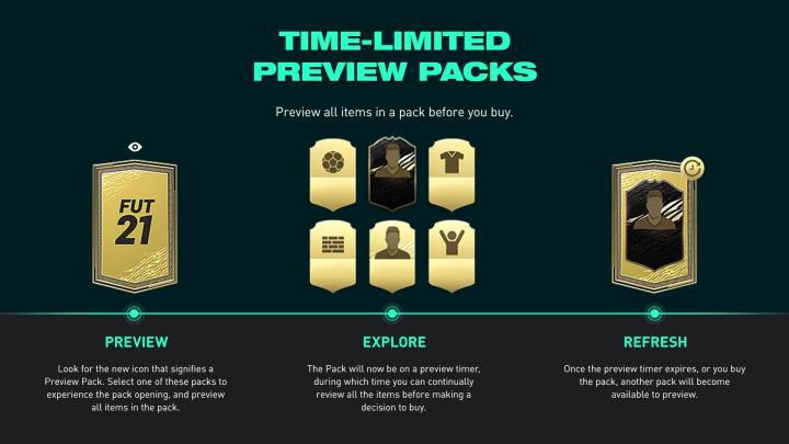 FJFA 21 players can now preview Ultimate Team packs