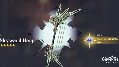 Genshin Impact Skyward Harp – How to get, stats and ascension materials
