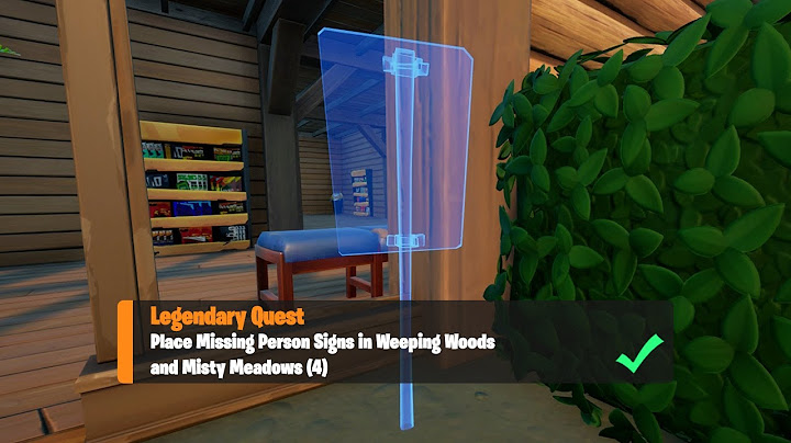 Missing person signs in Weeping Woods and Misty Meadows – all locations in Fortnite