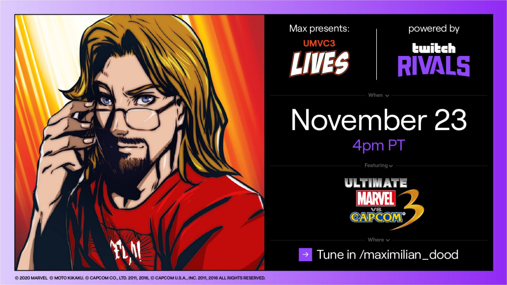 Twitch Rivals UMvC3 Lives: Schedule, players, format, prize pool, and where to watch