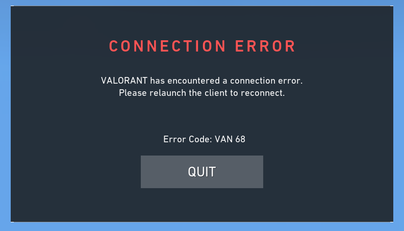 Valorant Error Code: VAN 68 – Players report servers down