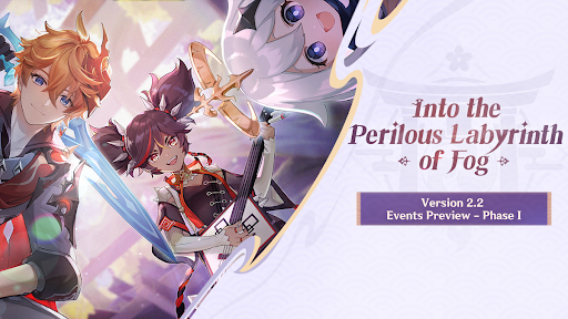 Genshin Impact 2.2: All Phase I events