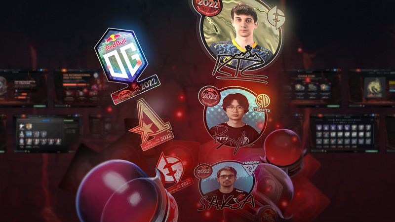 The International 2022 Battle Pass – All Team & Player Stickers