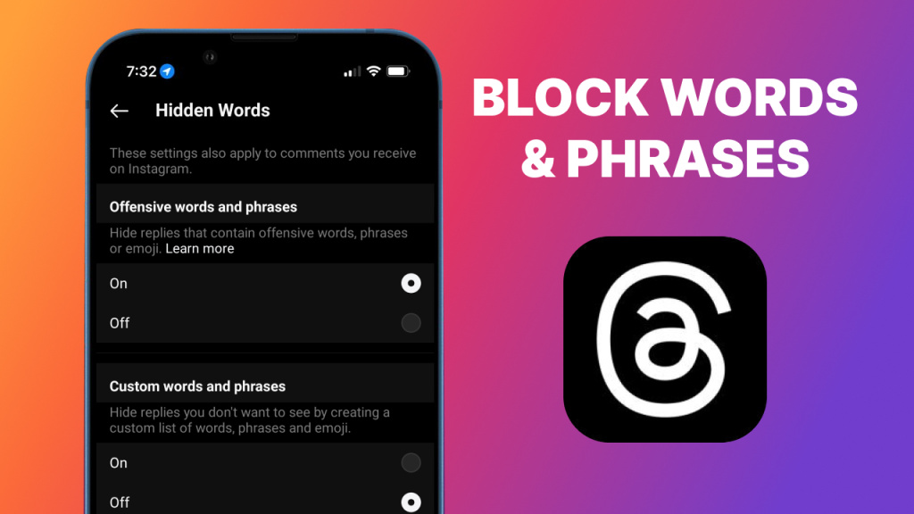 How To Block Words And Phrases On Threads – Hidden Words
