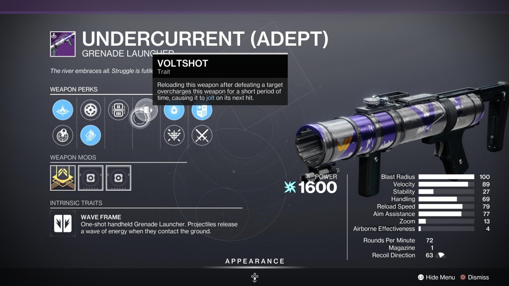 Destiny 2 Undercurrent Grenade Launcher God Roll & How To Get