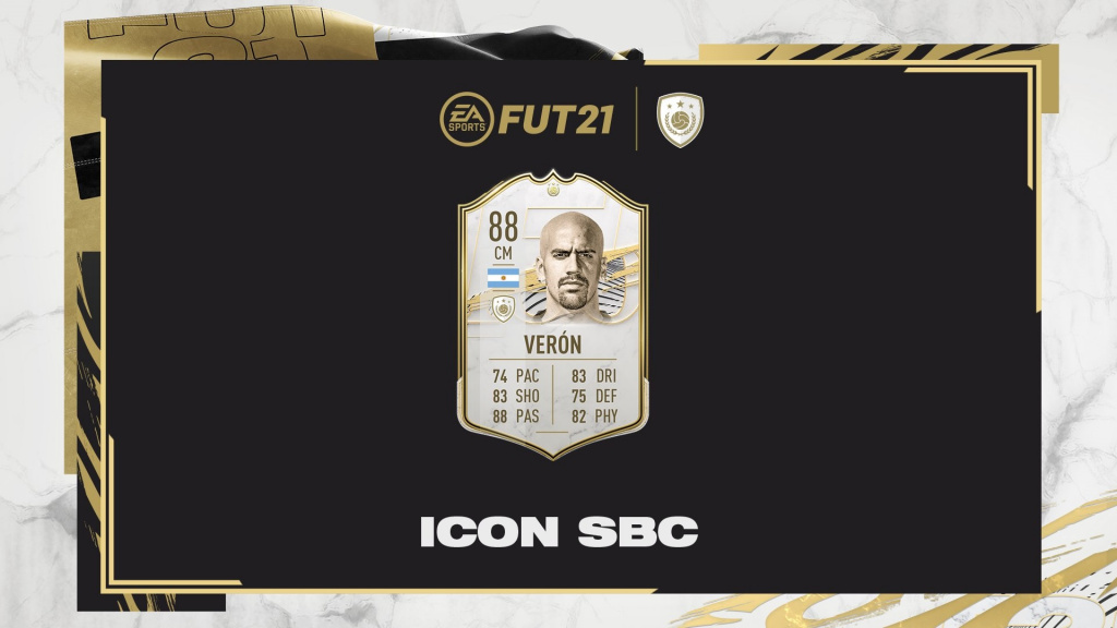 FIFA 21 Juan Sebastian Verón Icon SBC: Cheapest solution, stats, and rewards