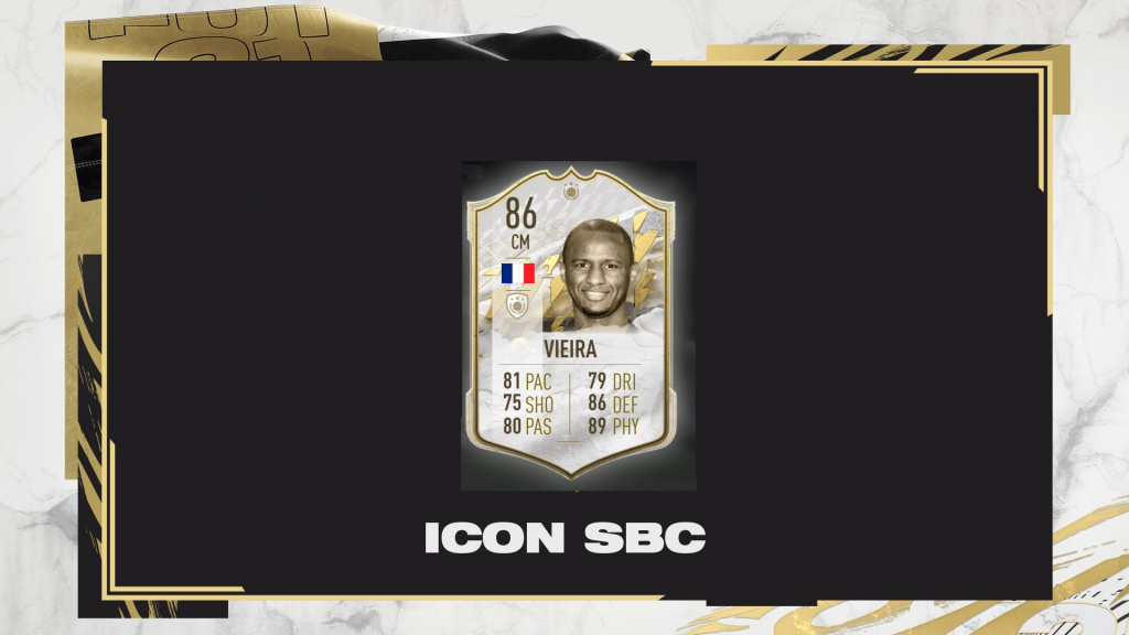 FIFA 22 Patrick Vieira ICON SBC: Cheapest solution, stats, and rewards