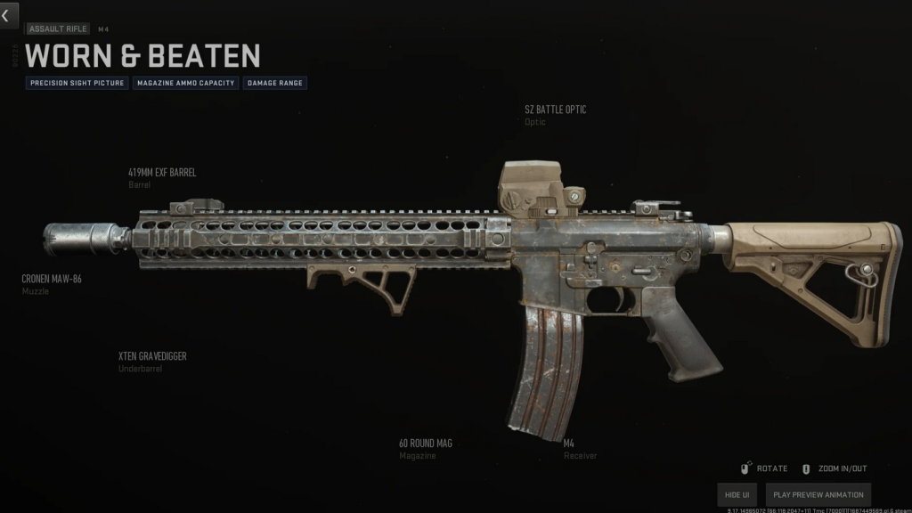 How To Get “Worn And Beaten” M4 Blueprint In Warzone 2 Season 4