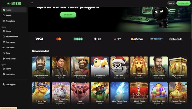 A look at BetNinja and its incredibly selection of online pokies.